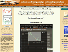 Tablet Screenshot of elliottfractals.com